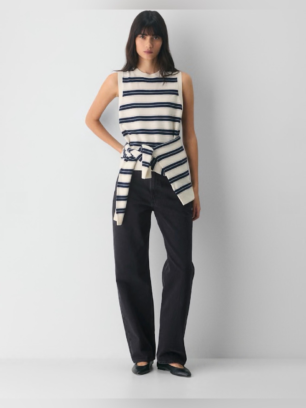 Aritzia Bare Cashmere Monogram Sweater Vest